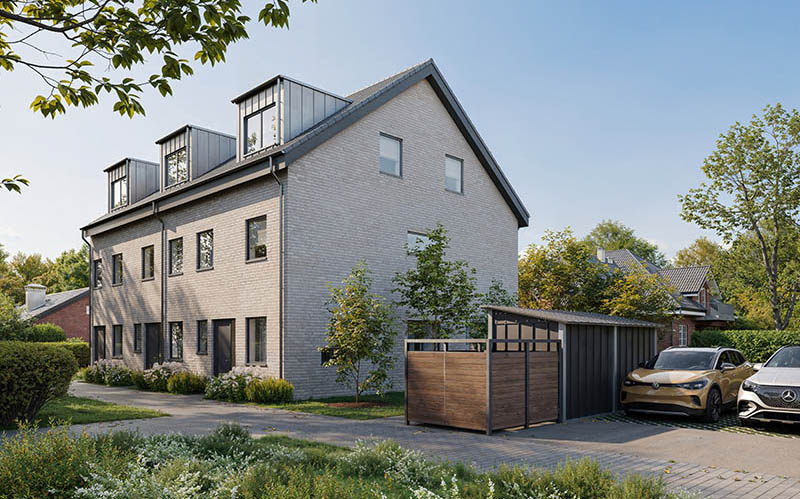 Townhaus Hamburg Eidelstedt Außenansicht Eingang