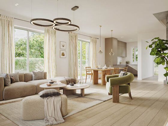 Townhaus Hamburg Eidelstedt Innenansicht Wohnzimmer