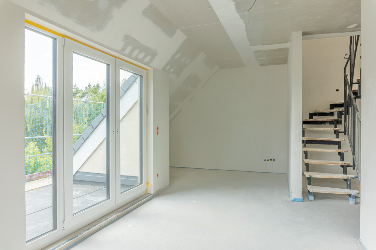 Blick zur Loggia