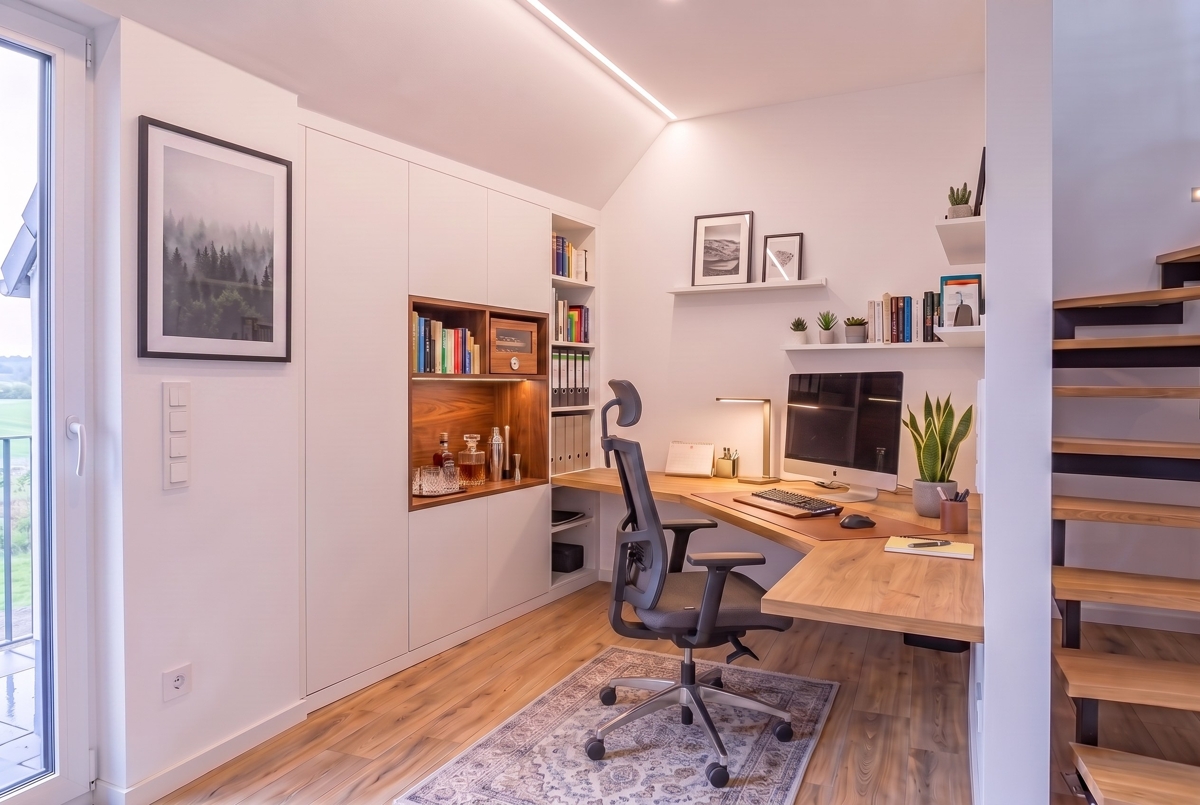 als Büro (visualisiert)