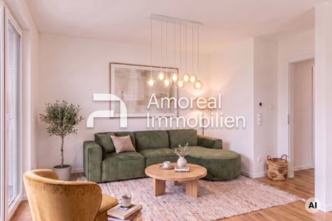 Neubautraum im 1. OG mit 12 m² Balkon, Echtholzparkett, Tageslichtbad und Stellplatz, 22848 Norderstedt / Garstedt, Etagenwohnung