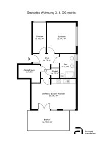 Grundriss WE 3, Amoreal Immobilien