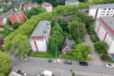 Luftbild des Grundstücks - Pinneberg | Attraktives Baugrundstück mit genehmigtem Wohnprojekt mit 11 Wohneinheiten