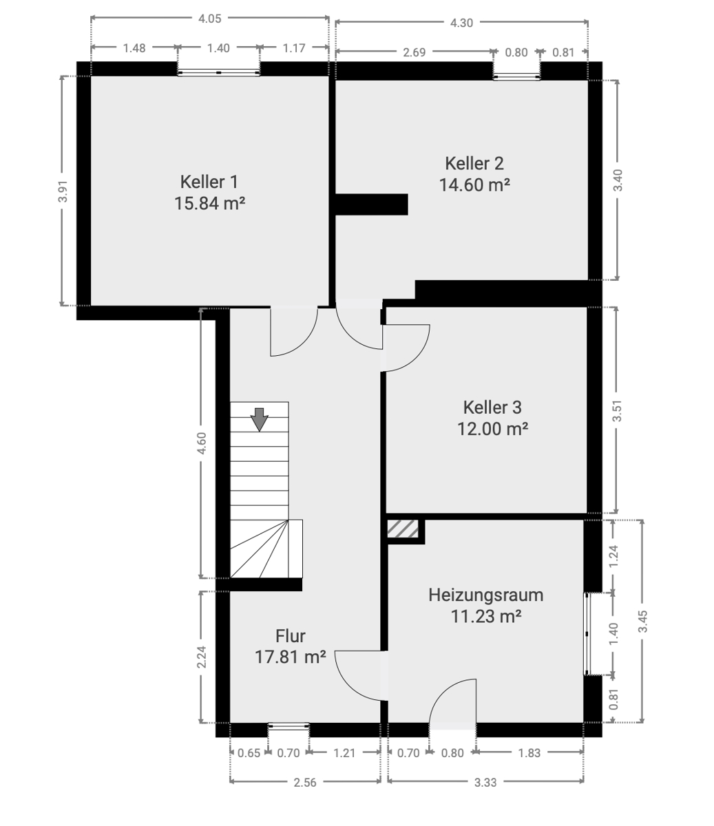 Haupthaus Kellergeschoss