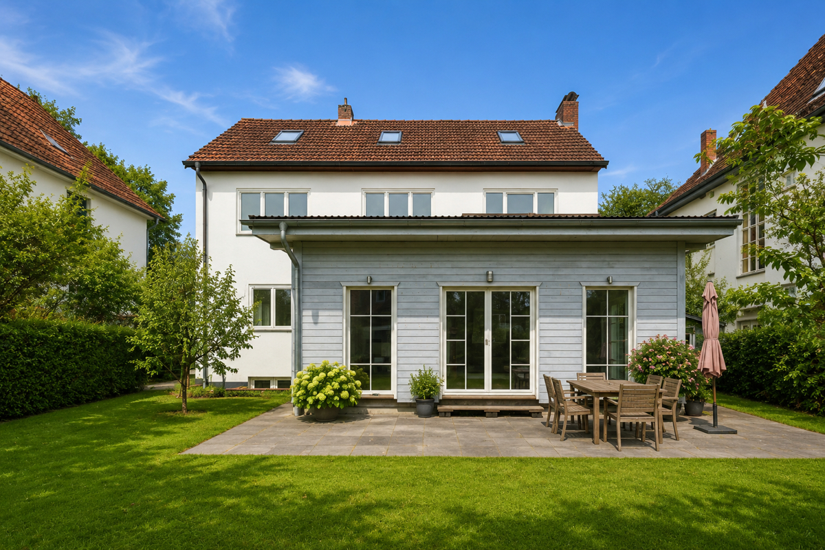 Hinteransicht Sommerlich