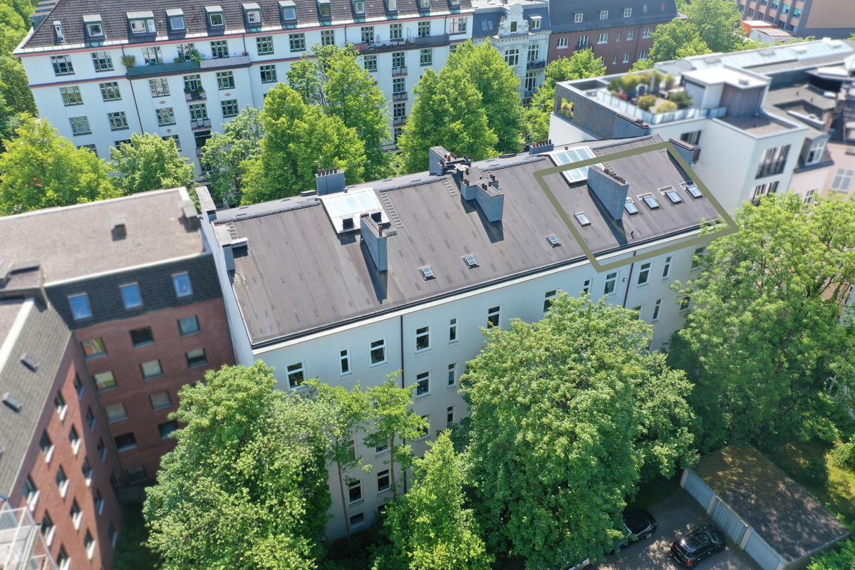 Luftbild Hausrückseite