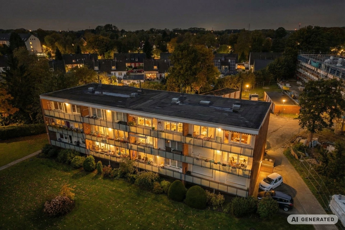Haus bei Nacht (visualisiert)