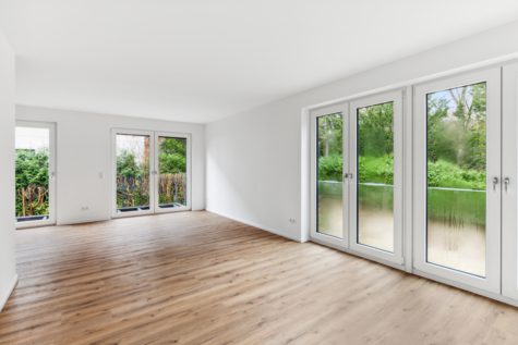 Neubau! |3-Zimmer-Erdgeschosswohnung mit Süd-Terrasse und endfällige Zahlung, 22848 Norderstedt, Etagenwohnung
