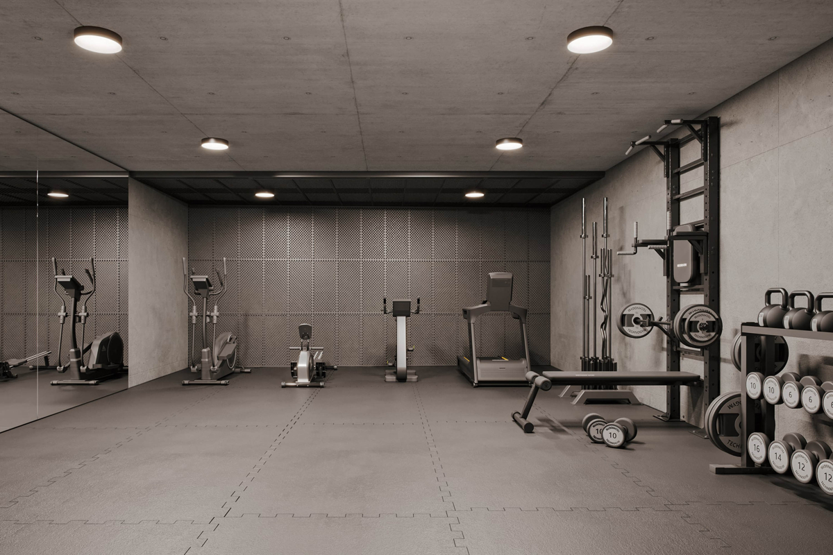 Visualisierung Fitnessraum