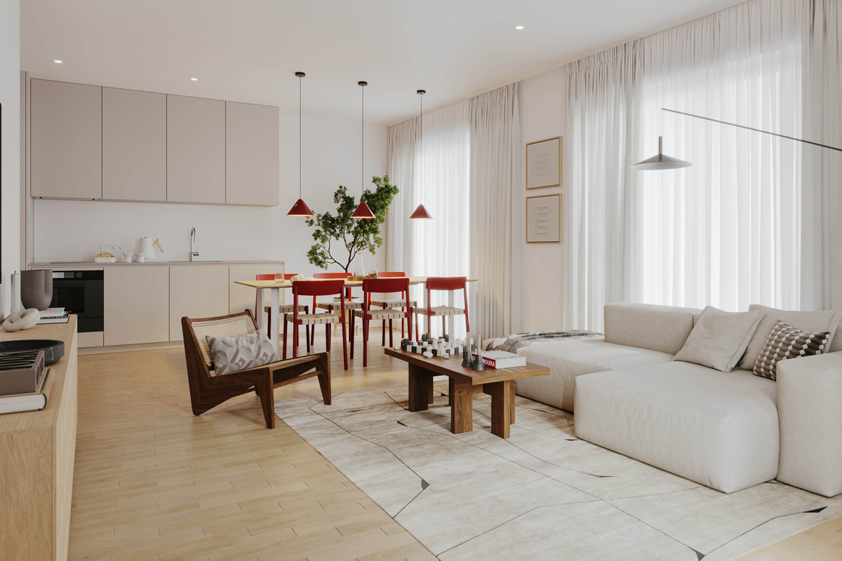Visualisierung Wohnzimmer