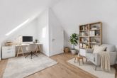 Dachgeschoss visualisiert als Arbeitszimmer - Neubau Erstbezug: Doppelhaus in Quickborn.