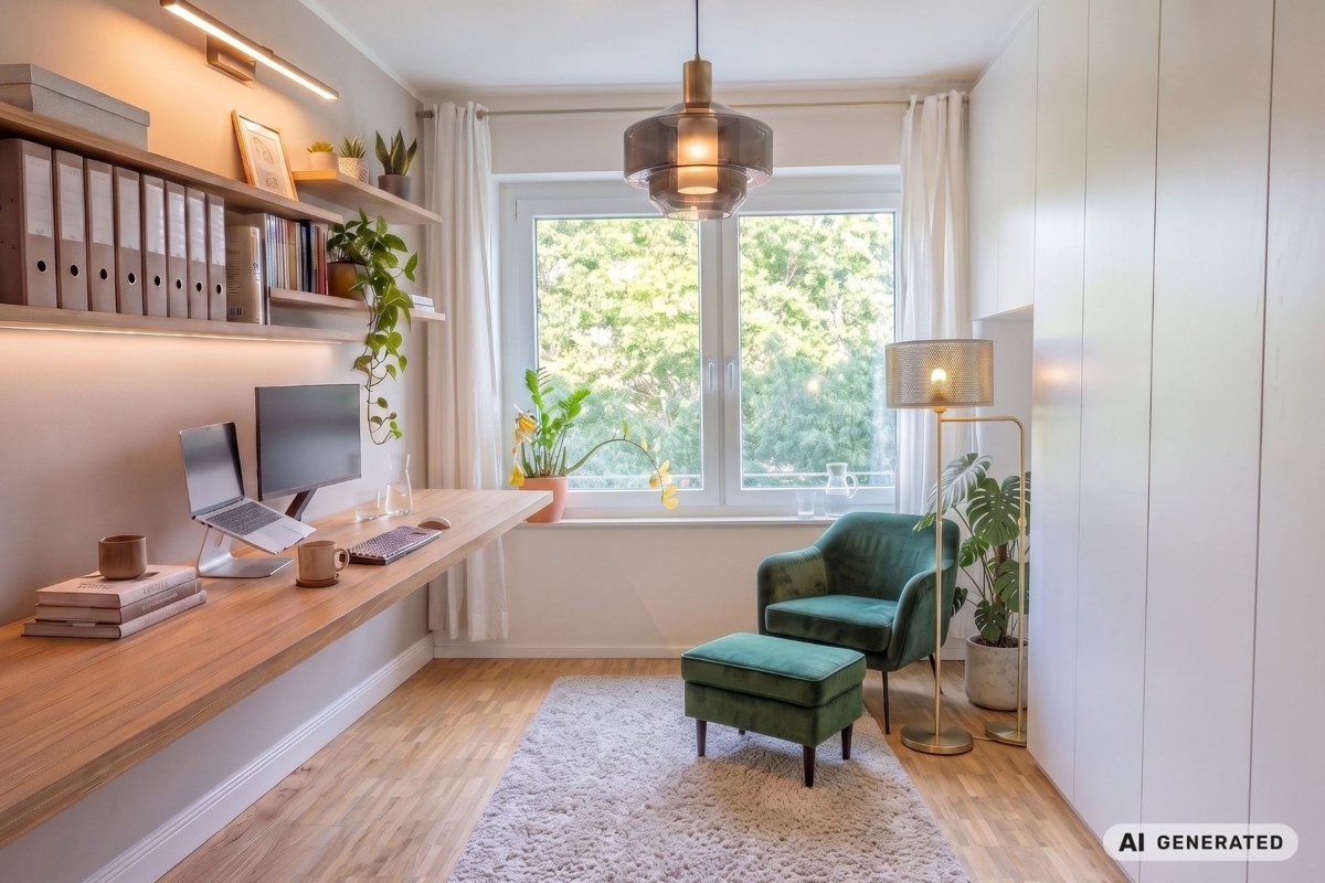 Arbeitszimmer (visualisiert)
