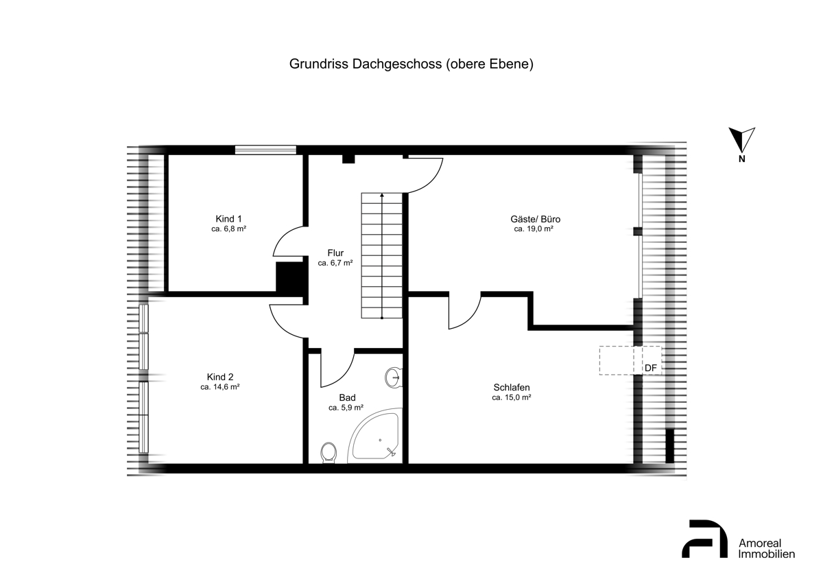 Grundriss obere Ebene