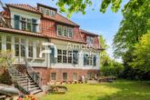 Gartenansicht - Hamburg Eppendorf | Traumhafte Stadtvilla mit sonnigem Garten direkt am Isebekkanal