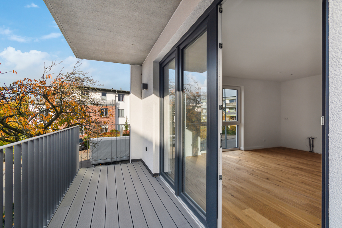 Gemütlicher Balkon lädt zum Verweilen ein