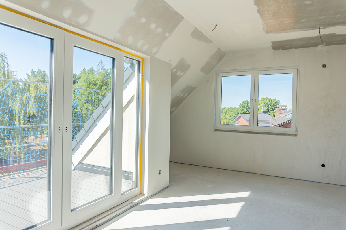 Blick zur Loggia
