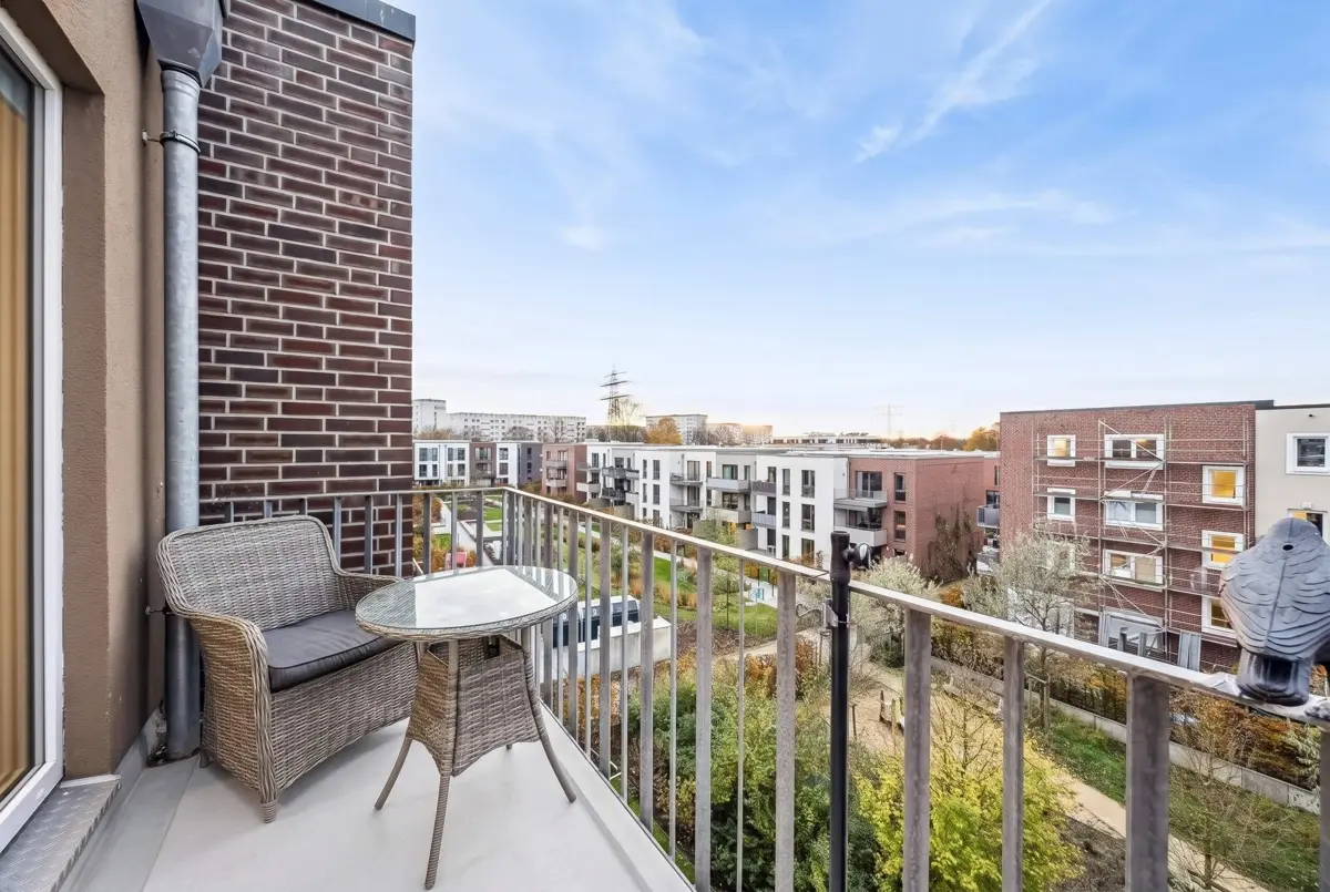 Balkon und Ausblick