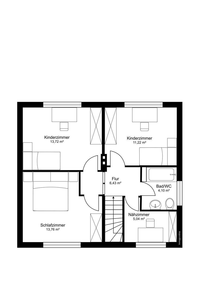Grundriss Obergeschoss