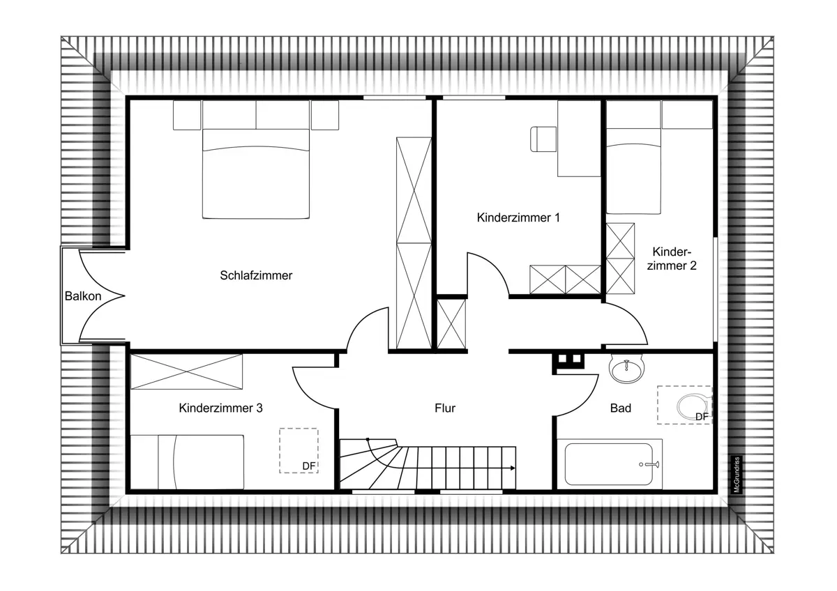 Grundriss Obergeschoss