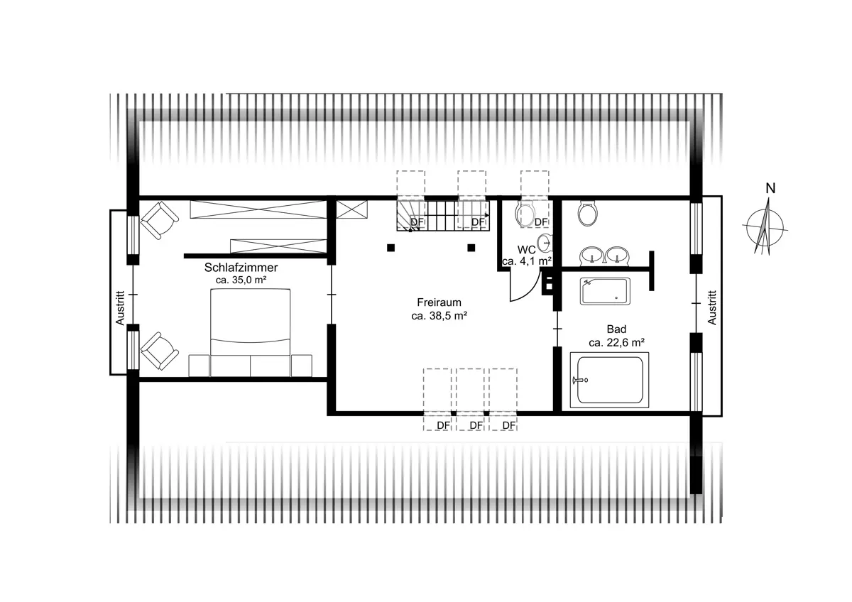 Grundriss Dachgeschoss