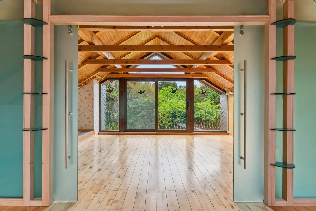 Blick zum Schlafzimmer