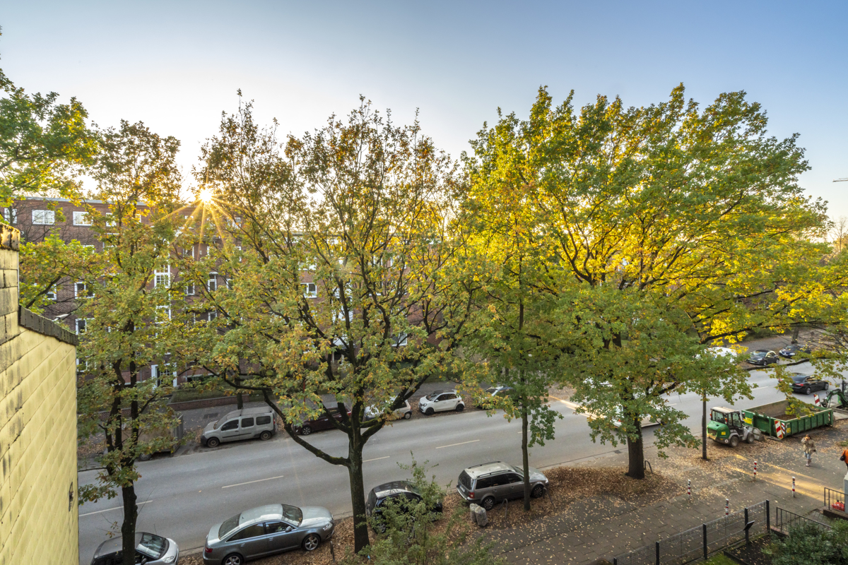 Blick vom Balkon