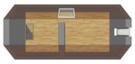 Frisch sanierte 3-Zimmer-Wohnung mit Südbalkon und ausgebautem Spitzboden an der Sülldorfer Landstr. - Grundriss