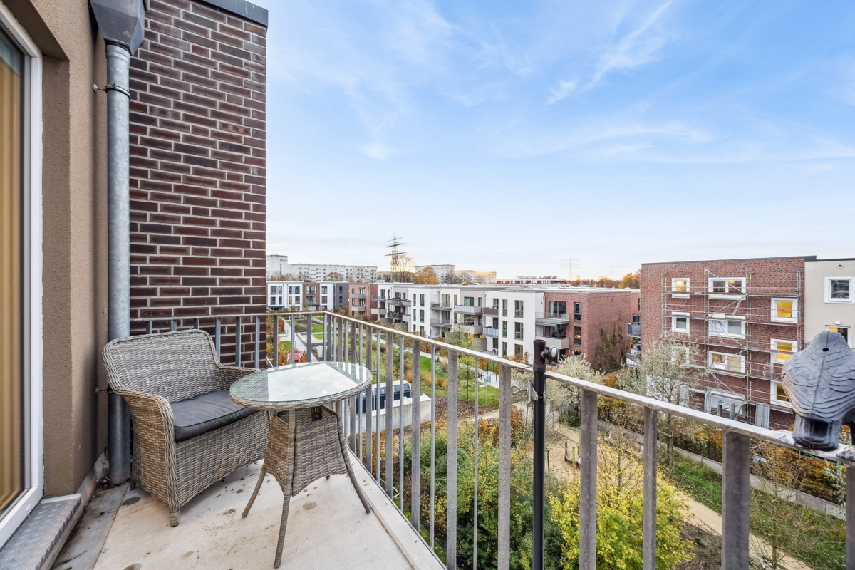 Balkon und Ausblick